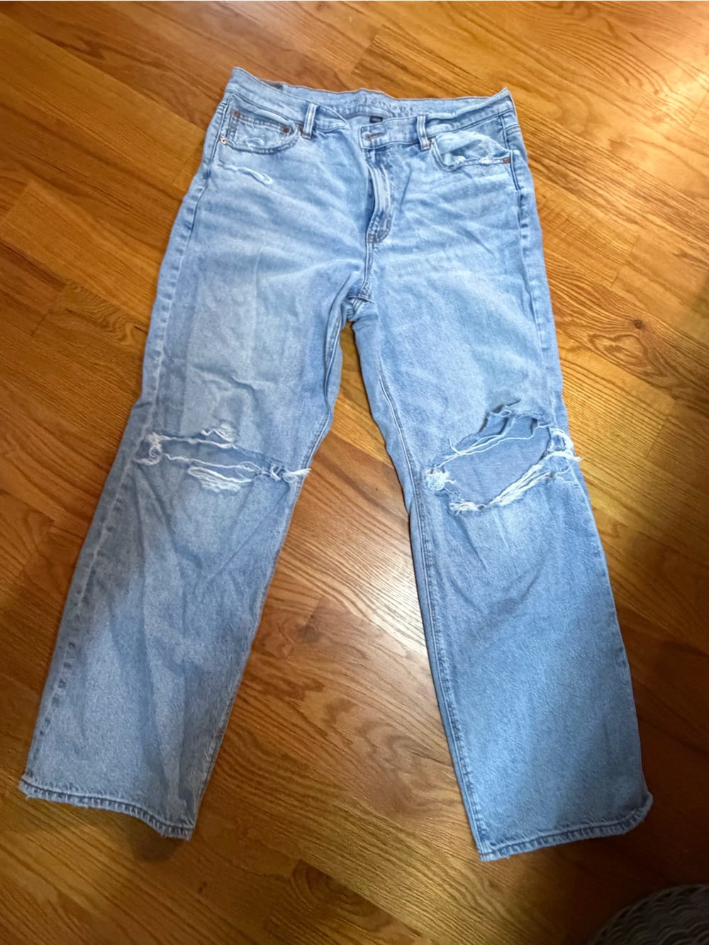 American Eagle Outfitters Light Blue Stovepipe Jeans
